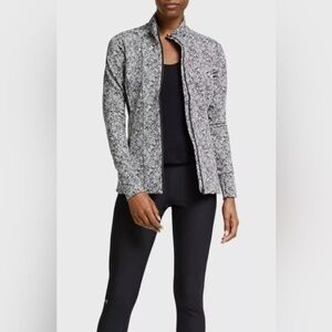 Athleta Shanti Salutation Textured Full Zip Jacket